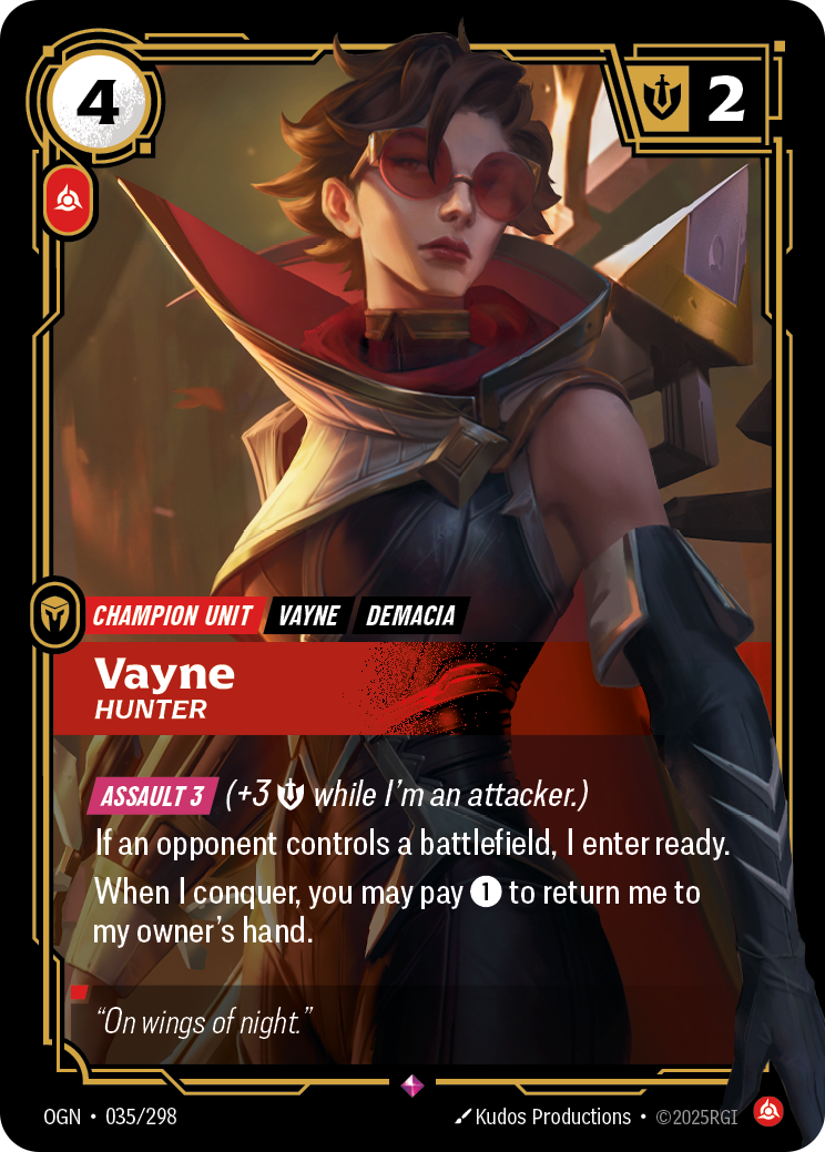 Riftbound Champion Unit: Vayne