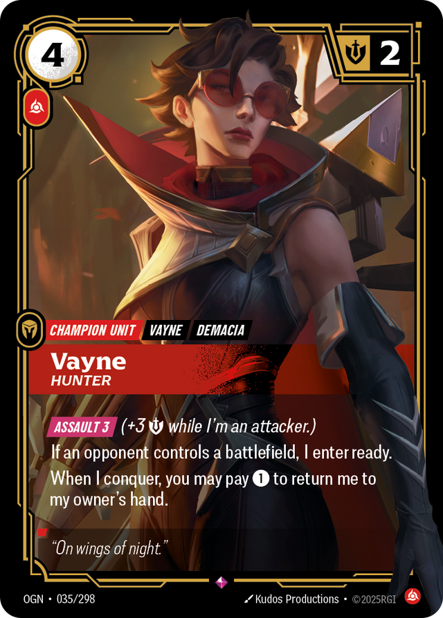 Riftbound Champion Unit: Vayne