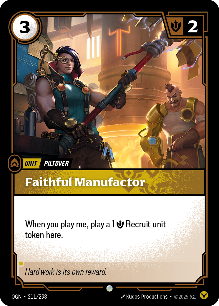Riftbound Unit: Faithful Manufactor