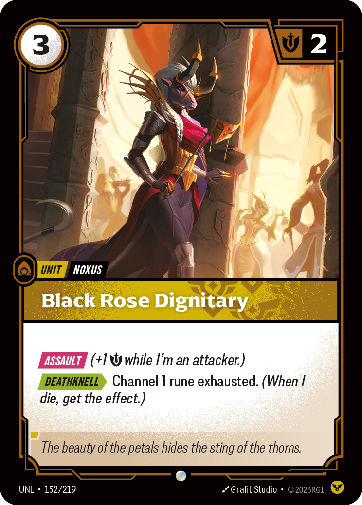 Riftbound Unit: Black Rose Dignitary