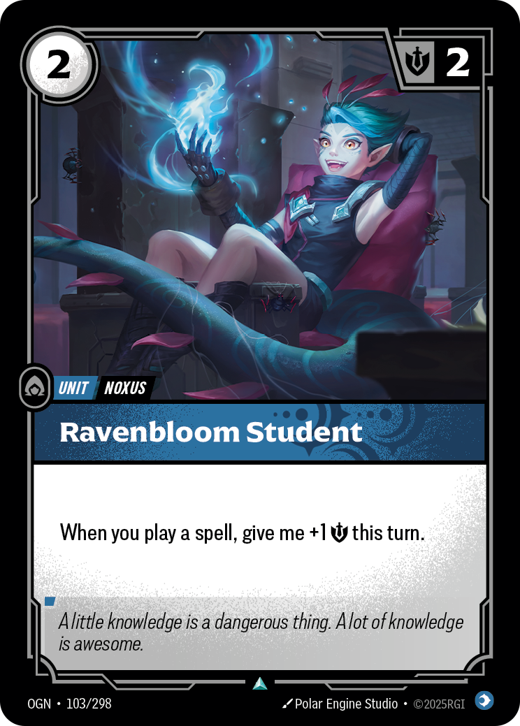 Riftbound Unit: Ravenbloom Student