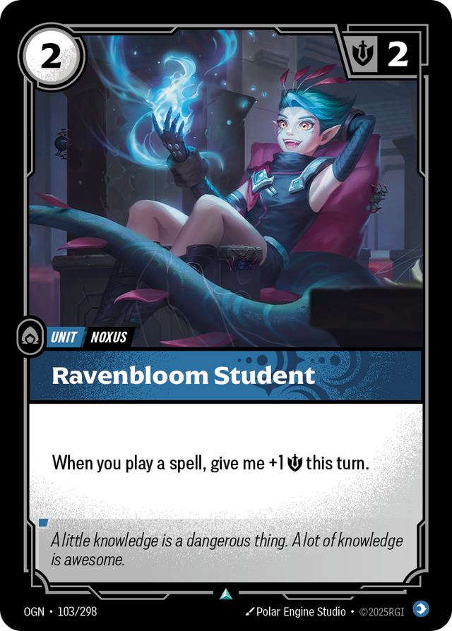Riftbound Unit: Ravenbloom Student