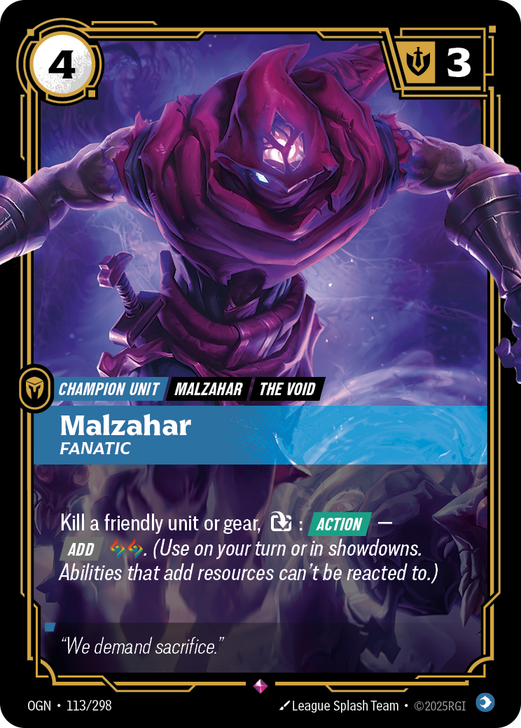 Riftbound Champion Unit: Malzahar