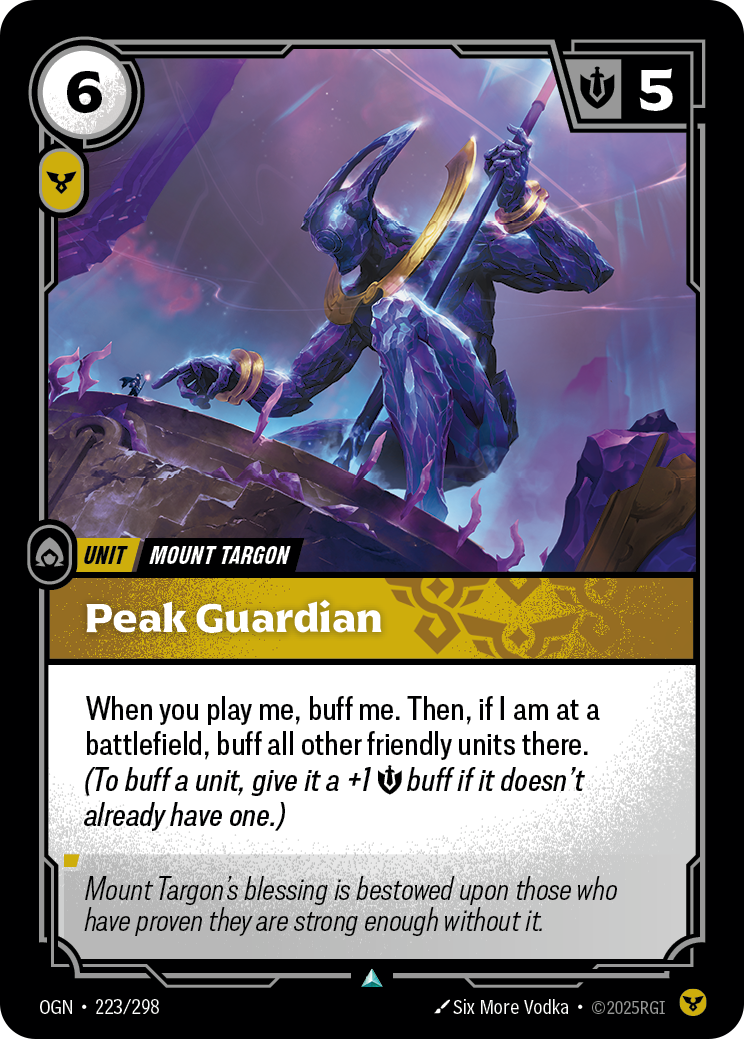 Riftbound Unit: Peak Guardian