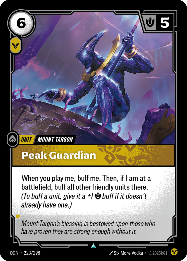 Riftbound Unit: Peak Guardian