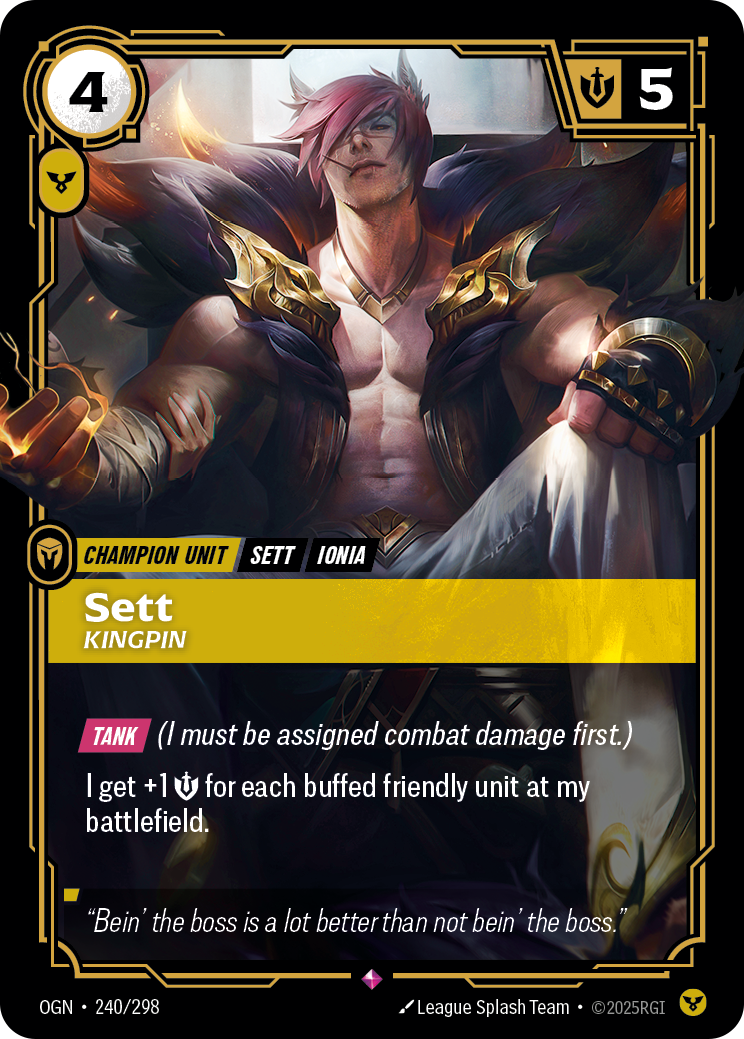 Riftbound Champion Unit: Sett