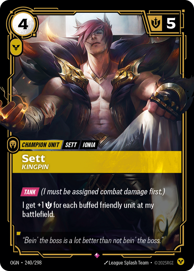 Riftbound Champion Unit: Sett