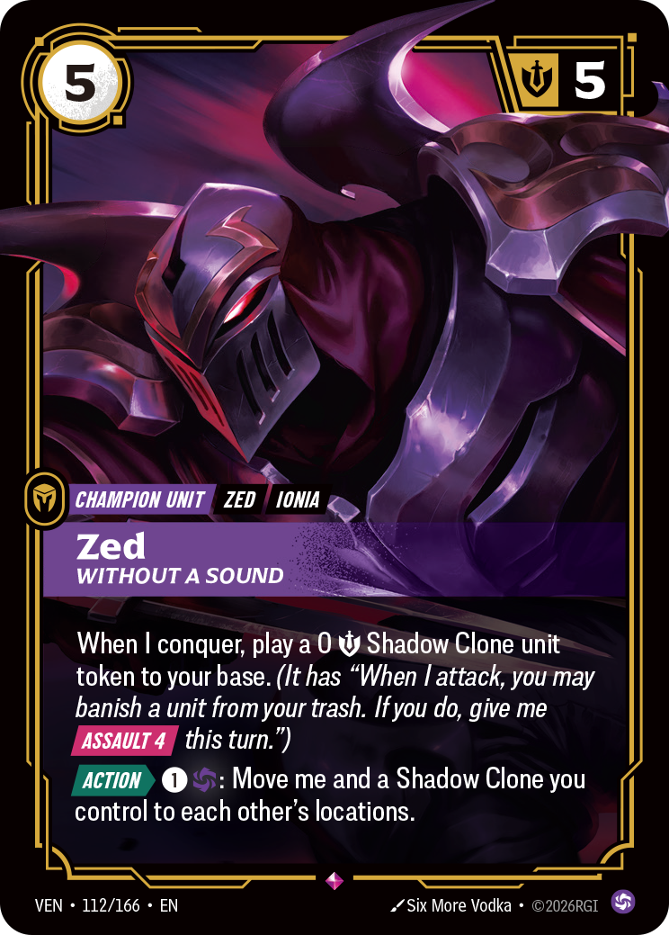 Riftbound Champion Unit: Zed