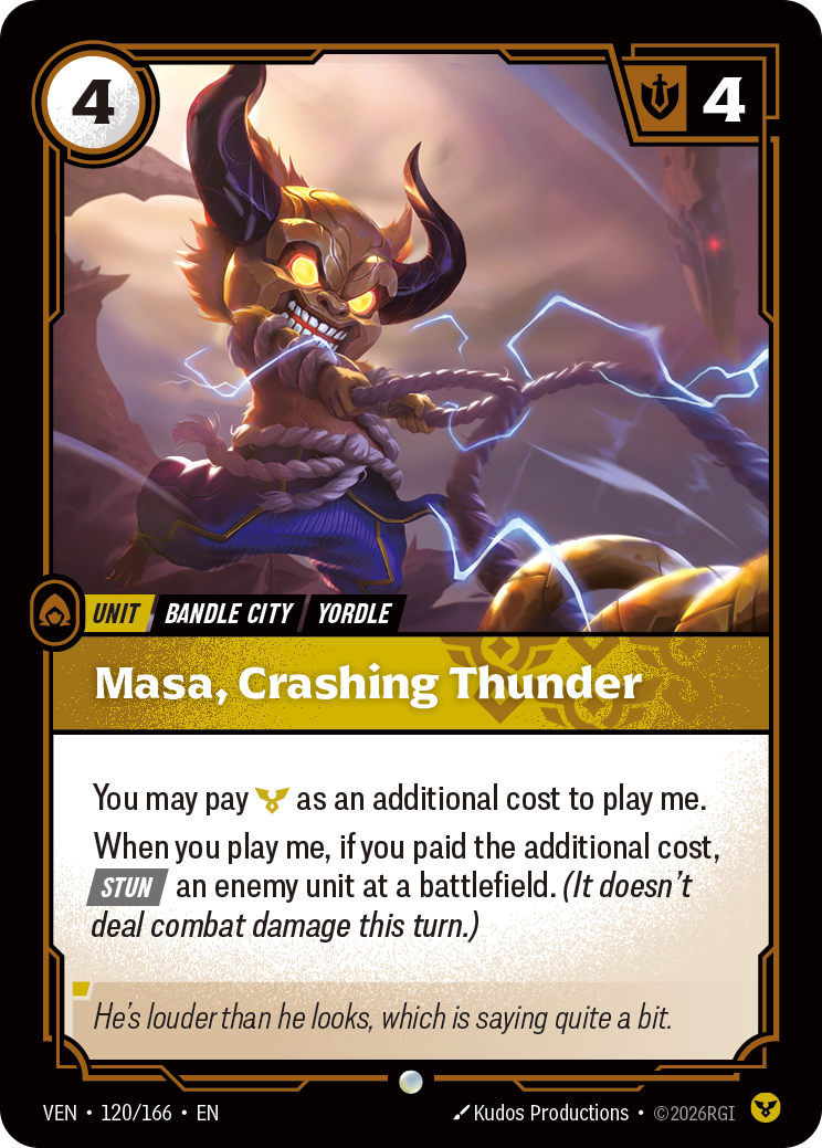 Riftbound Unit: Masa, Crashing Thunder