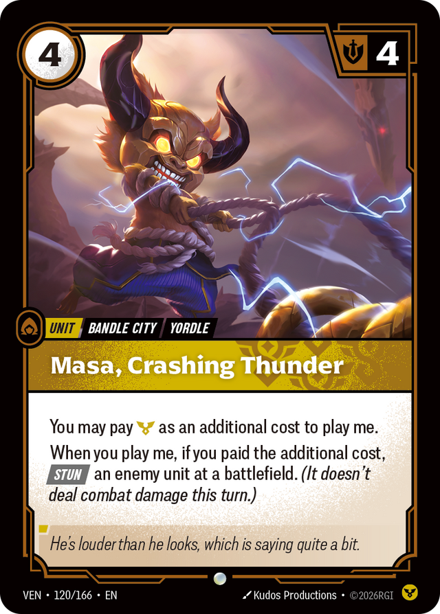 Riftbound Unit: Masa, Crashing Thunder