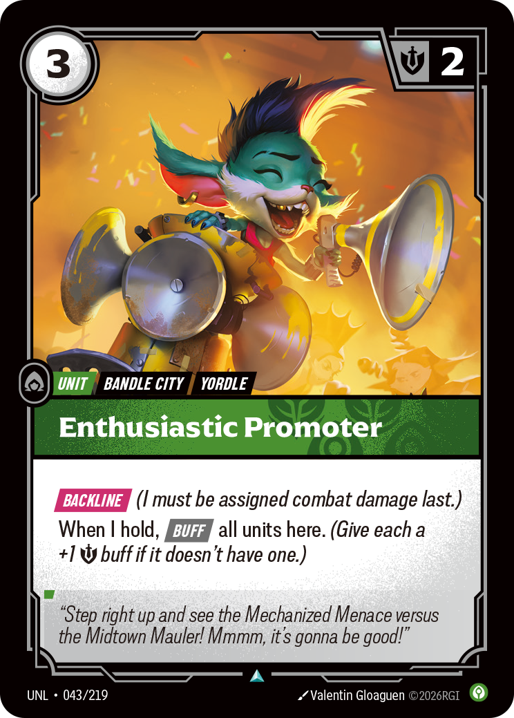 Riftbound Unit: Enthusiastic Promoter