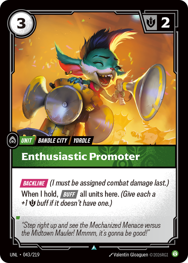 Riftbound Unit: Enthusiastic Promoter