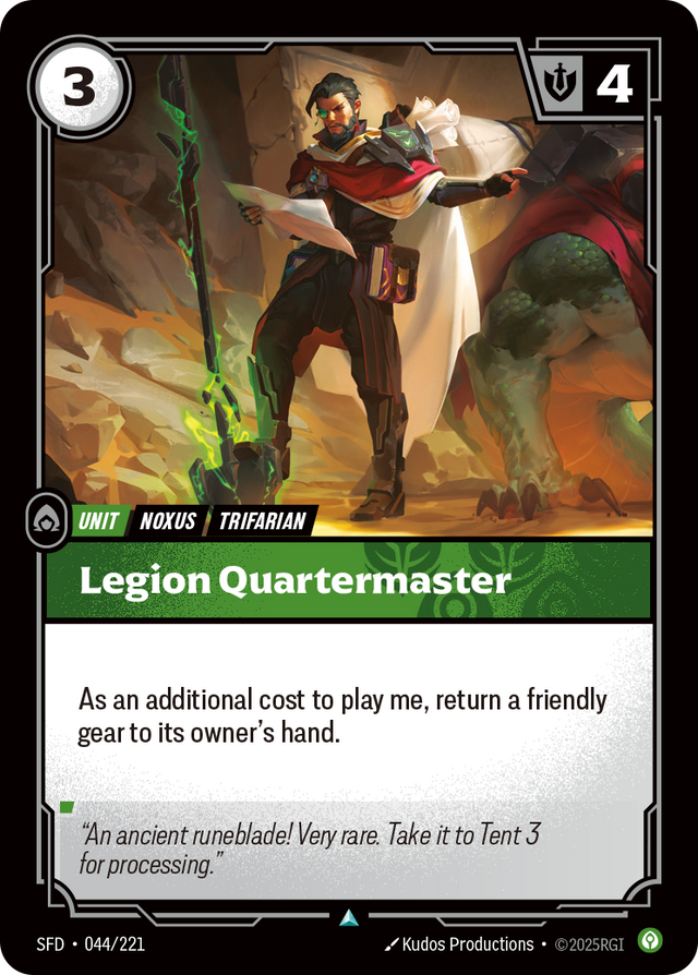 Riftbound Unit: Legion Quartermaster