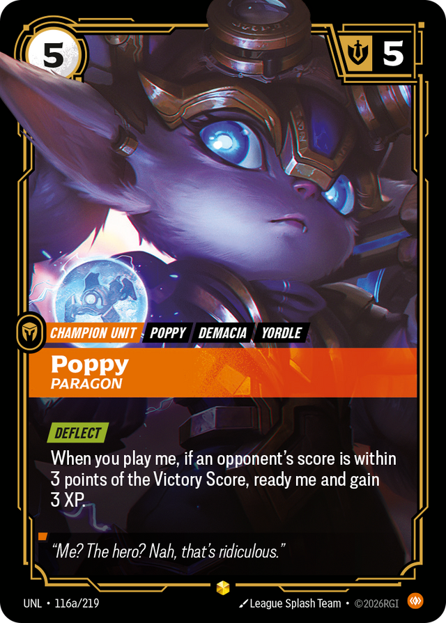 Riftbound Champion Unit: Poppy