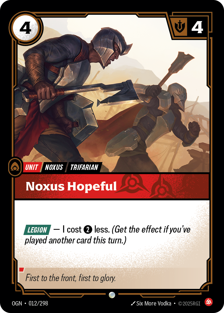 Riftbound Unit: Noxus Hopeful