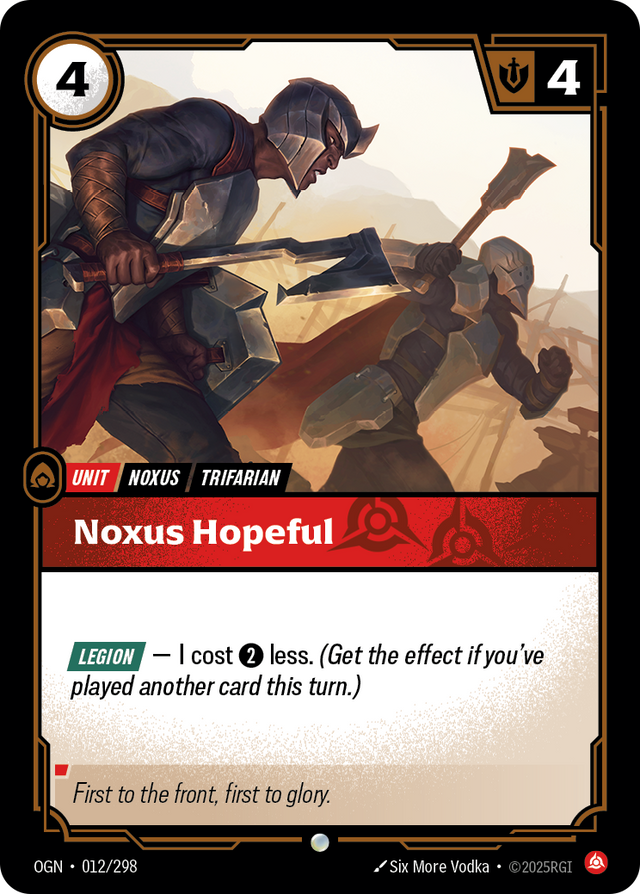 Riftbound Unit: Noxus Hopeful