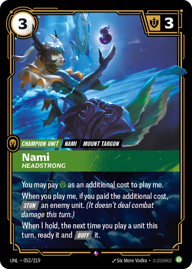 Riftbound Champion Unit: Nami