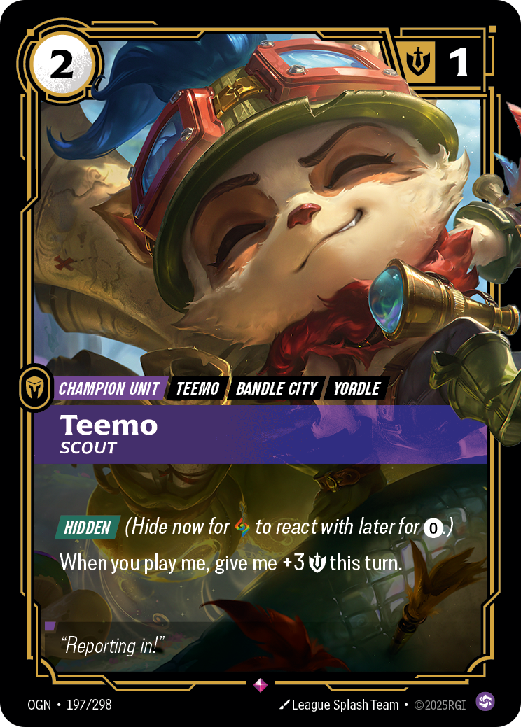 Riftbound Champion Unit: Teemo