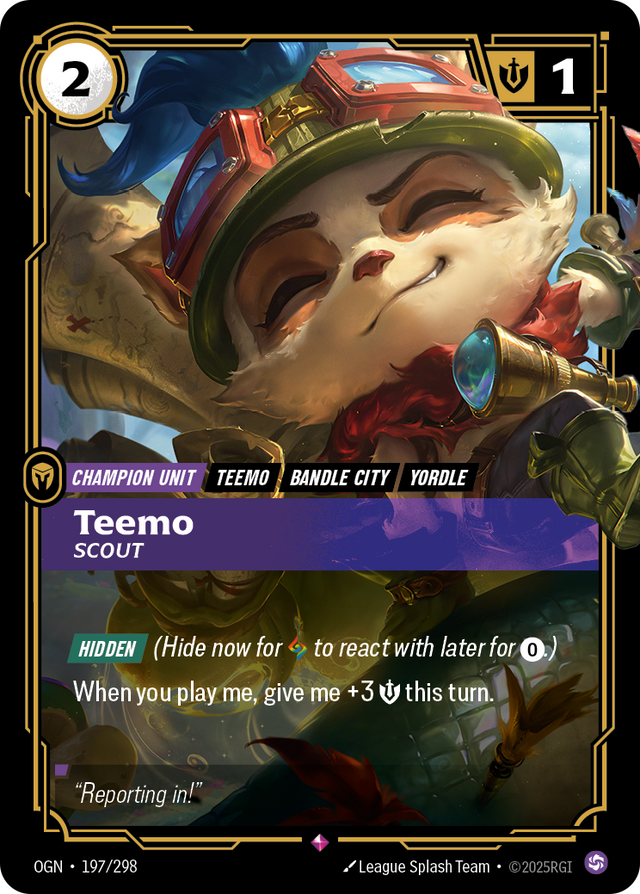 Riftbound Champion Unit: Teemo