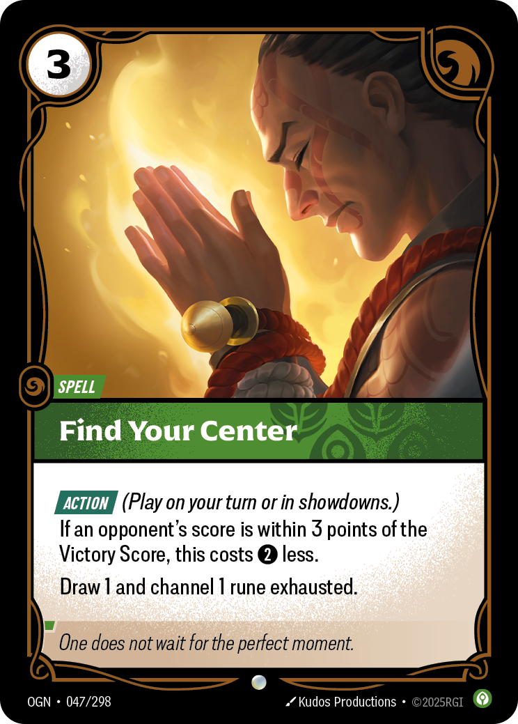 Riftbound Spell: Find Your Center