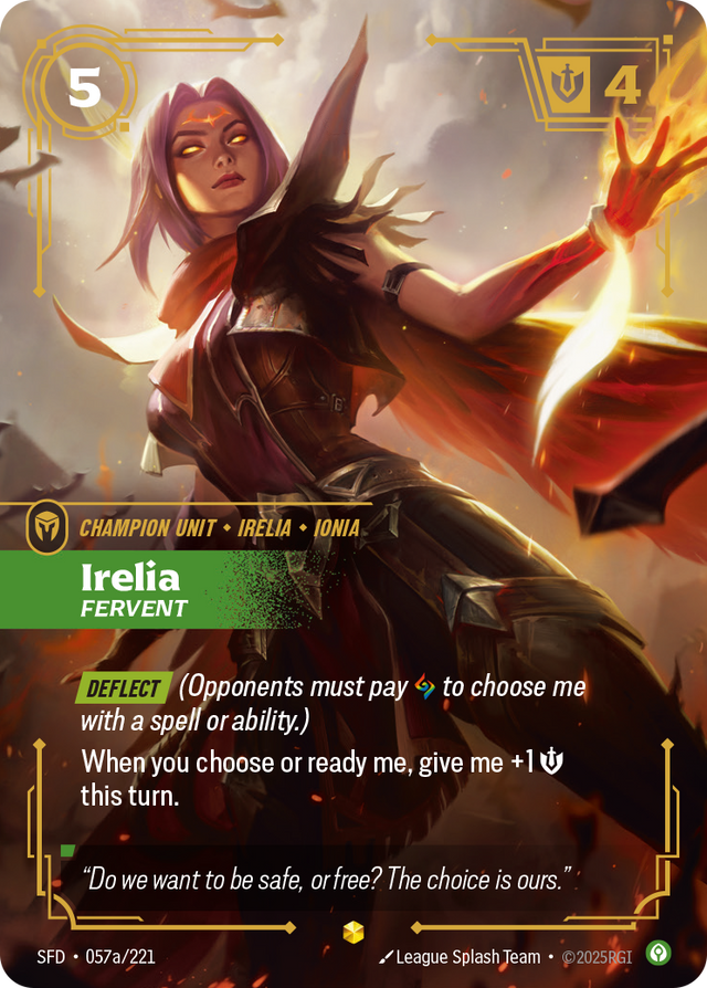 Riftbound Champion Unit: Irelia