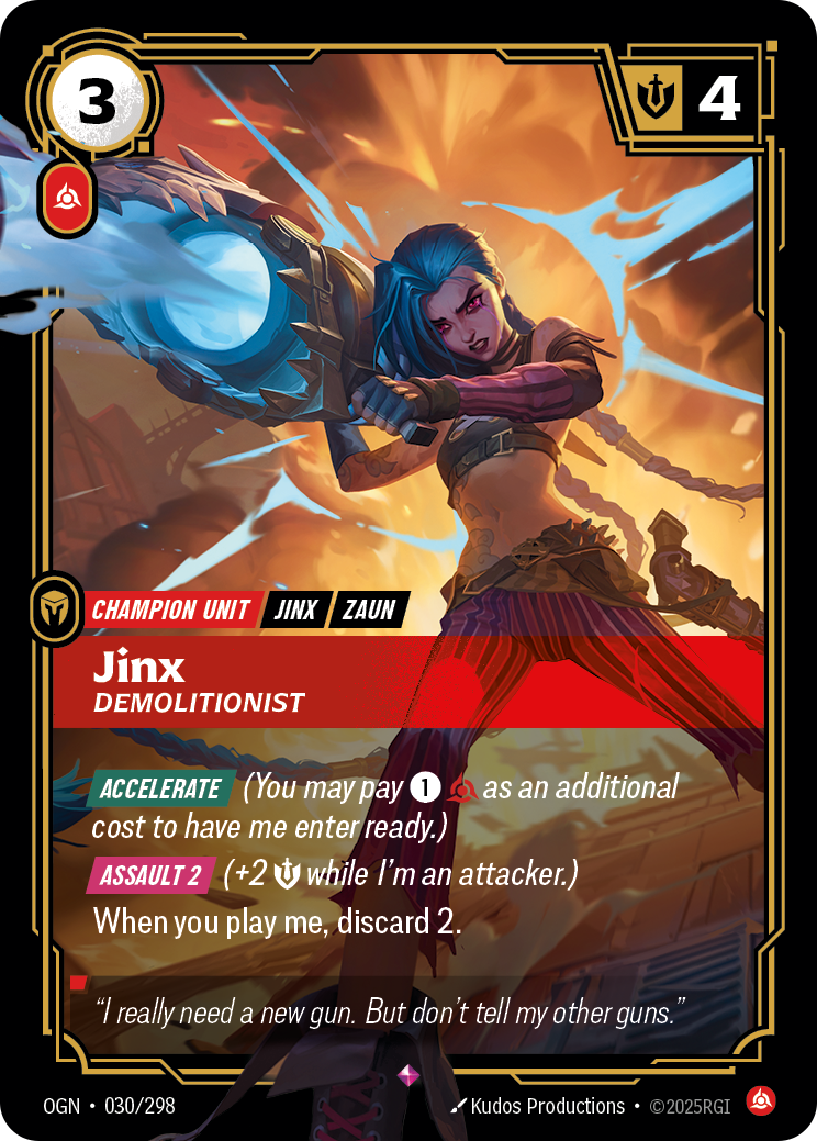 Riftbound Champion Unit: Jinx