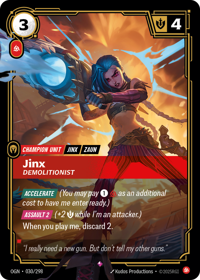 Riftbound Champion Unit: Jinx