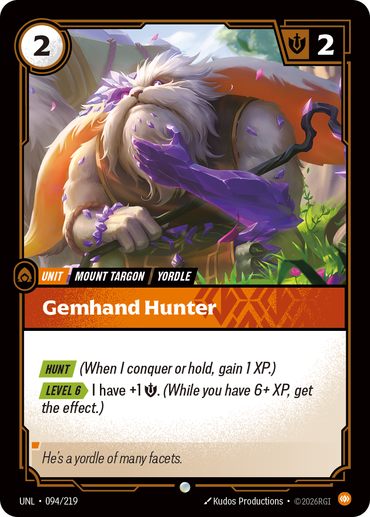 Riftbound Unit: Gemhand Hunter
