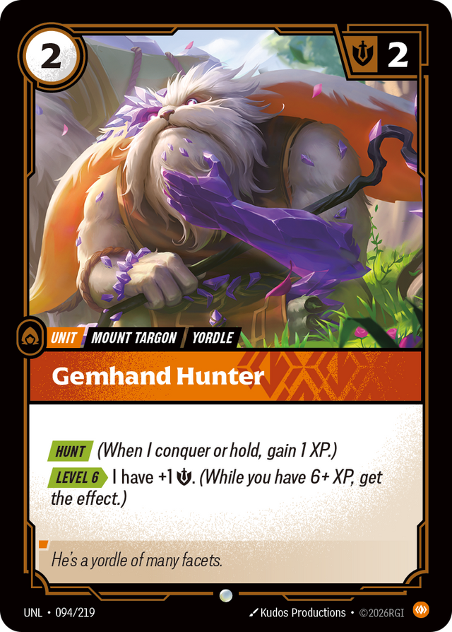 Riftbound Unit: Gemhand Hunter
