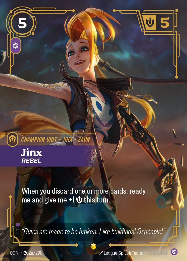 Riftbound Champion Unit: Jinx