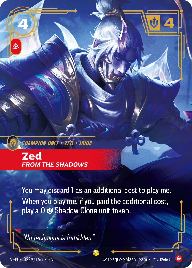 Riftbound Champion Unit: Zed