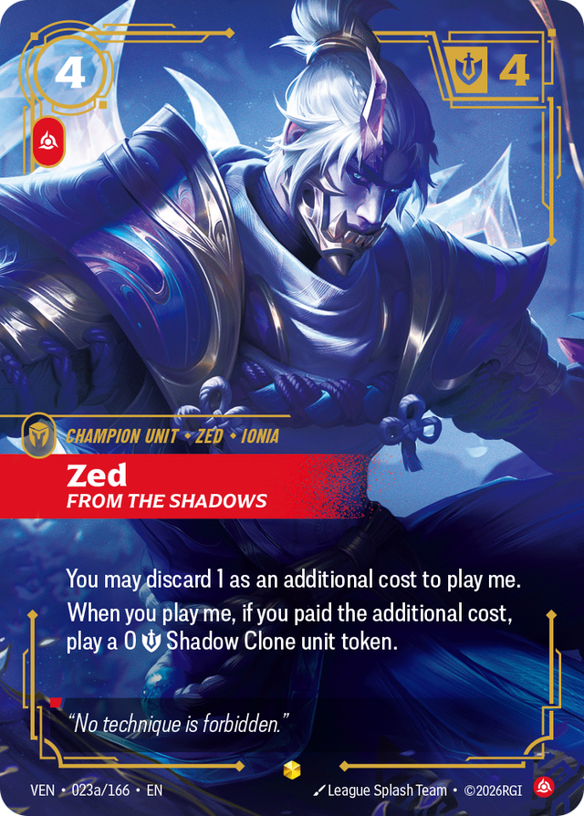 Riftbound Champion Unit: Zed