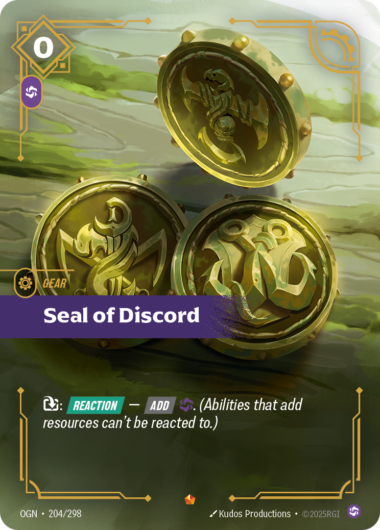 Riftbound Gear: Seal of Discord