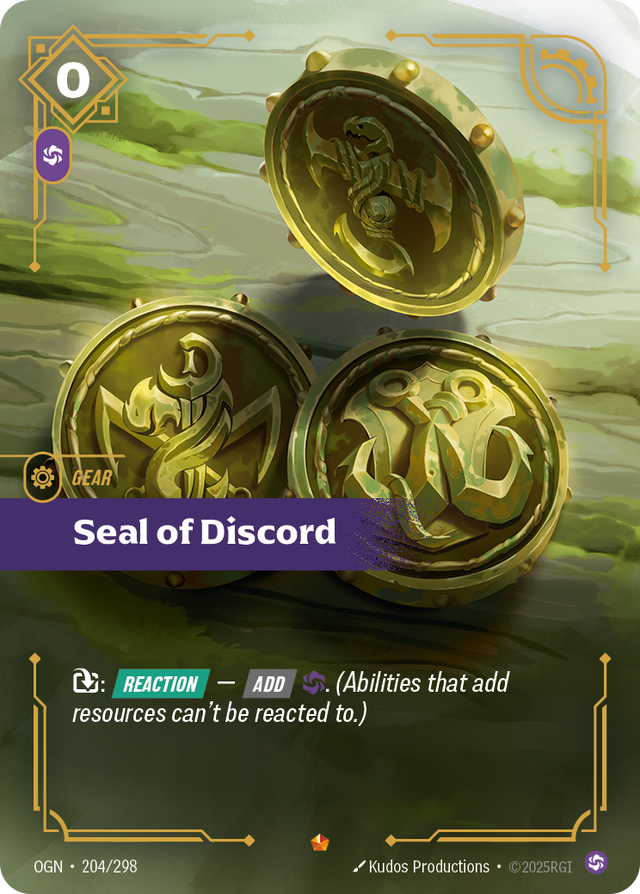 Riftbound Gear: Seal of Discord