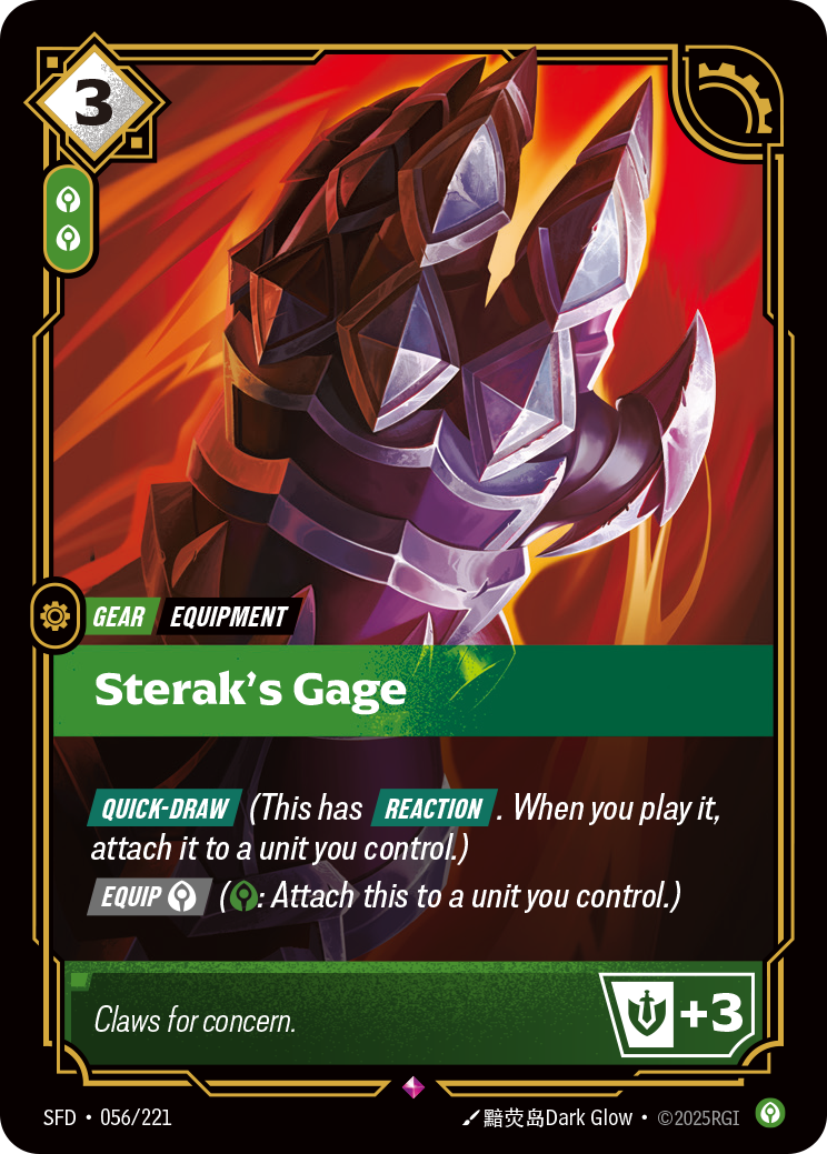 Riftbound Gear: Sterak's Gage