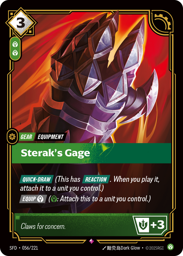 Riftbound Gear: Sterak's Gage