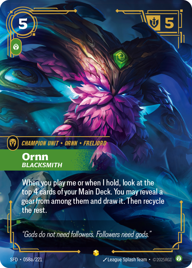 Riftbound Champion Unit: Ornn