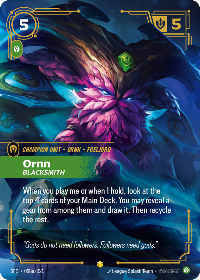 Riftbound Champion Unit: Ornn