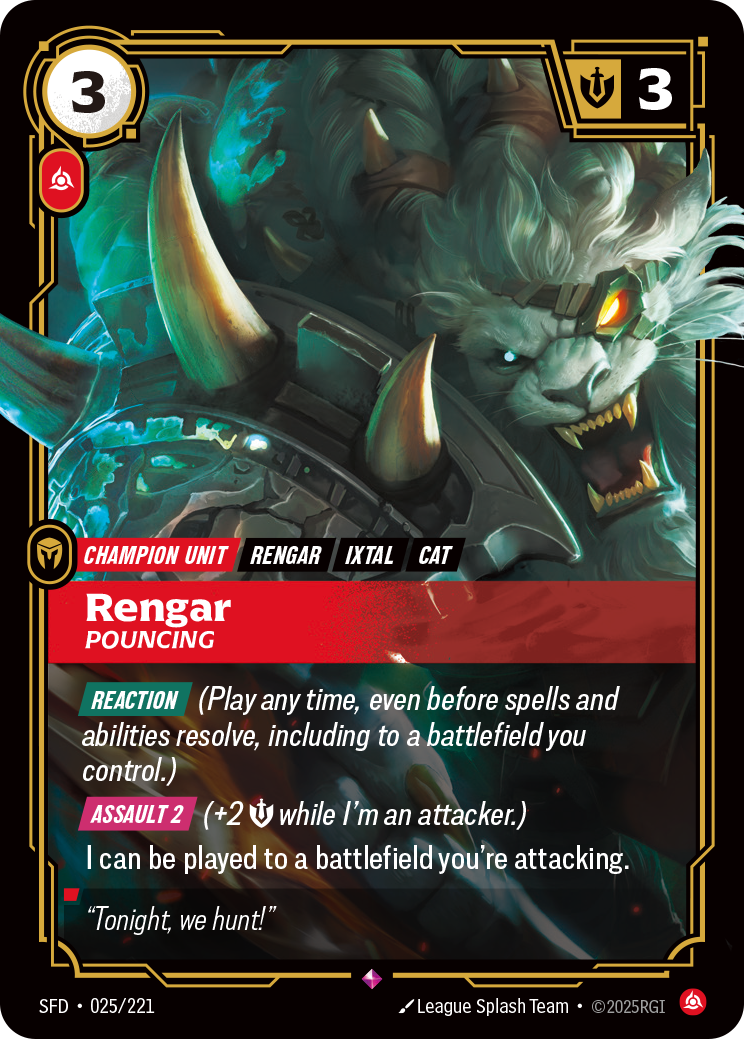 Riftbound Champion Unit: Rengar