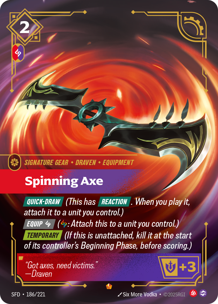 Riftbound Gear: Spinning Axe