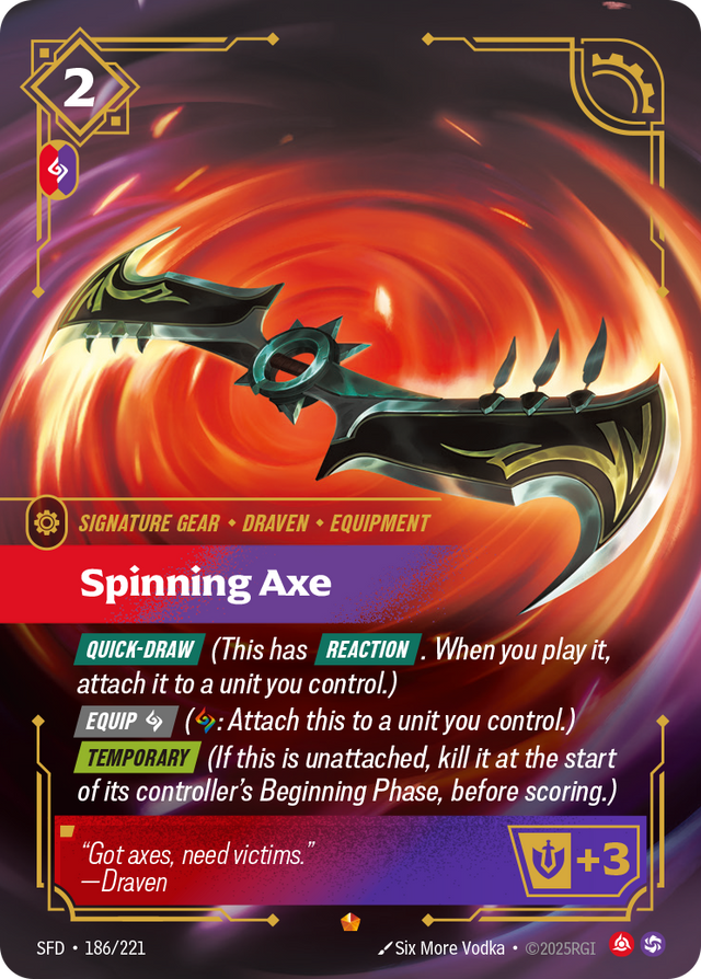 Riftbound Gear: Spinning Axe