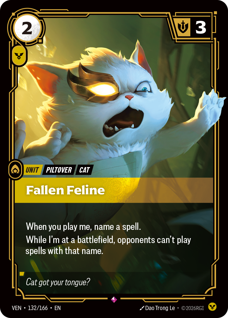 Riftbound Unit: Fallen Feline
