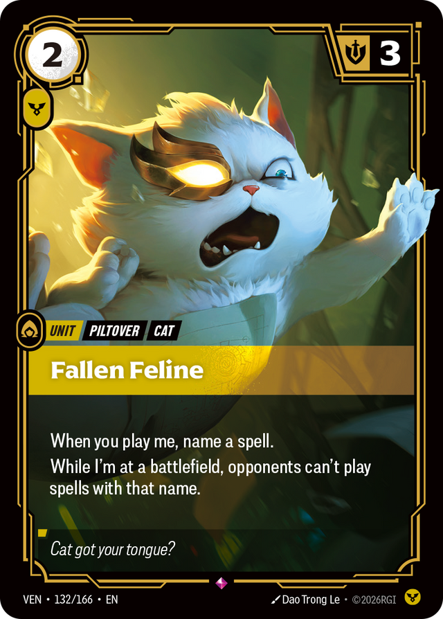 Riftbound Unit: Fallen Feline