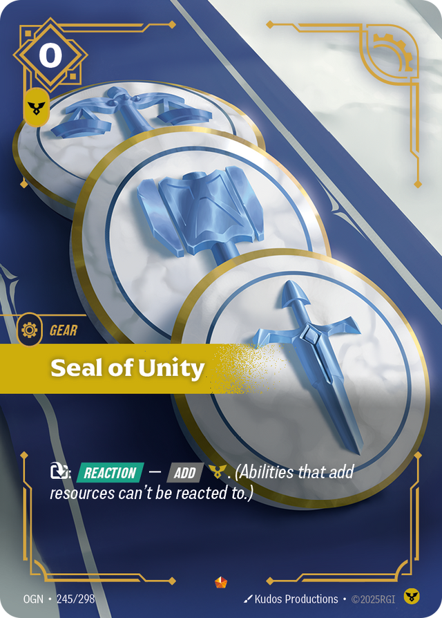 Riftbound Gear: Seal of Unity