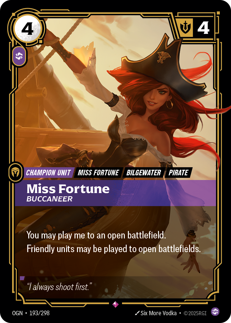 Riftbound Champion Unit: Miss Fortune