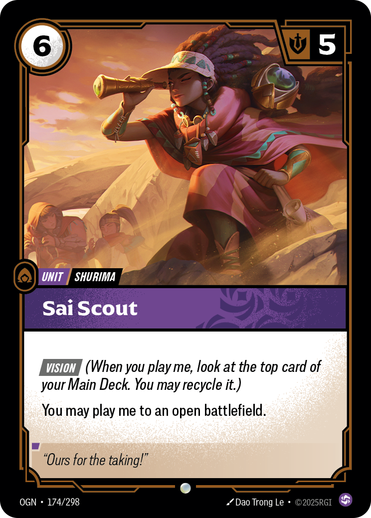 Riftbound Unit: Sai Scout