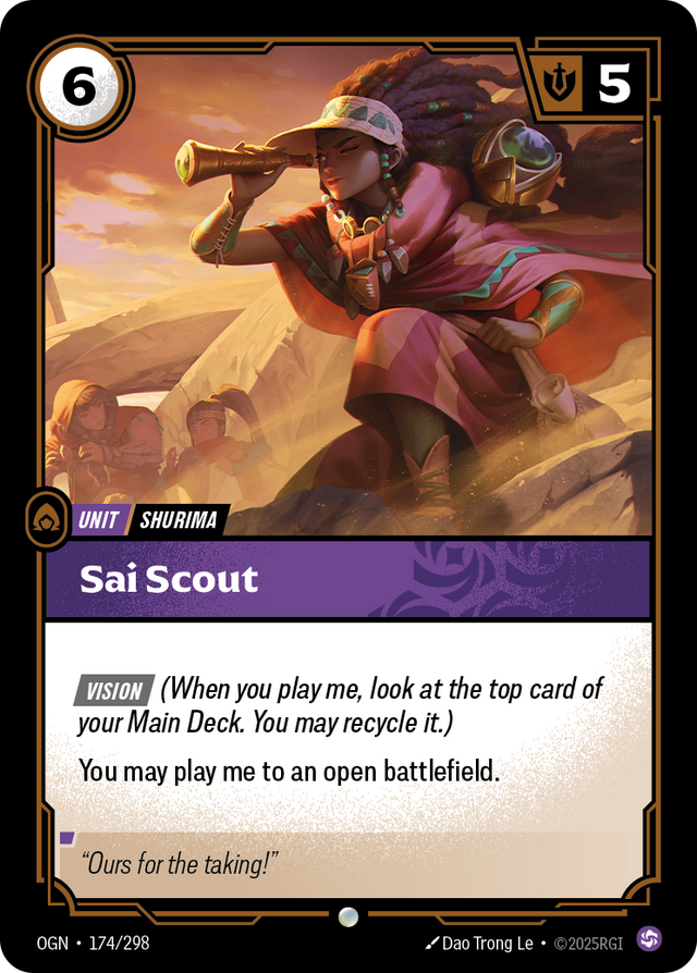 Riftbound Unit: Sai Scout