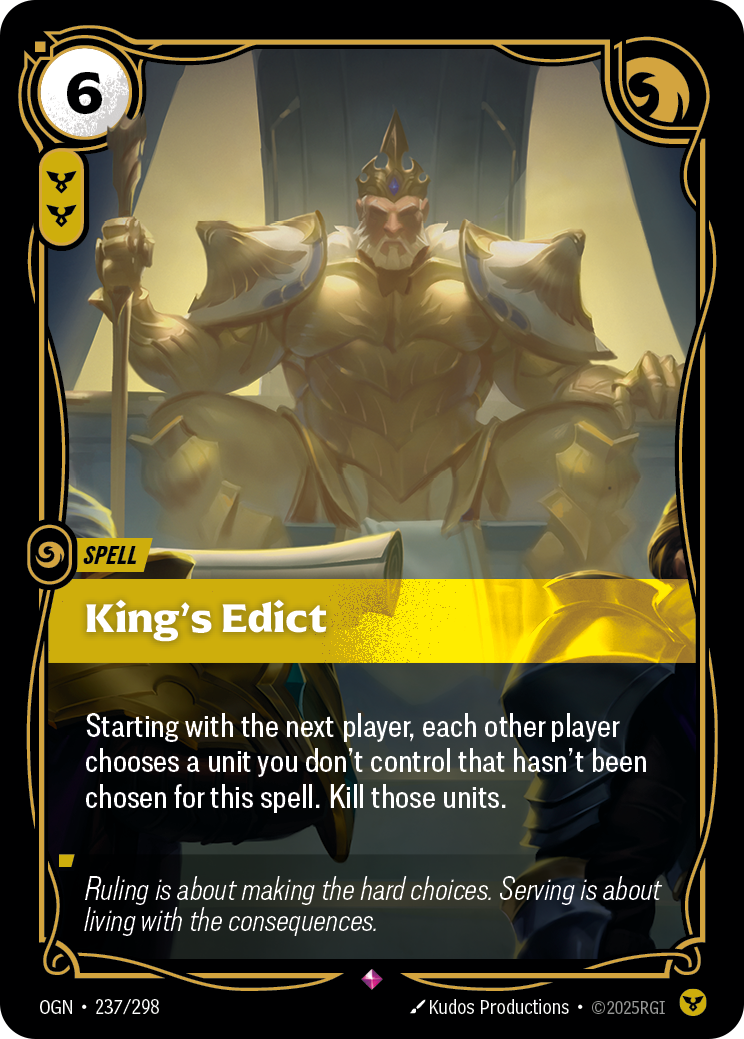 Riftbound Spell: King's Edict