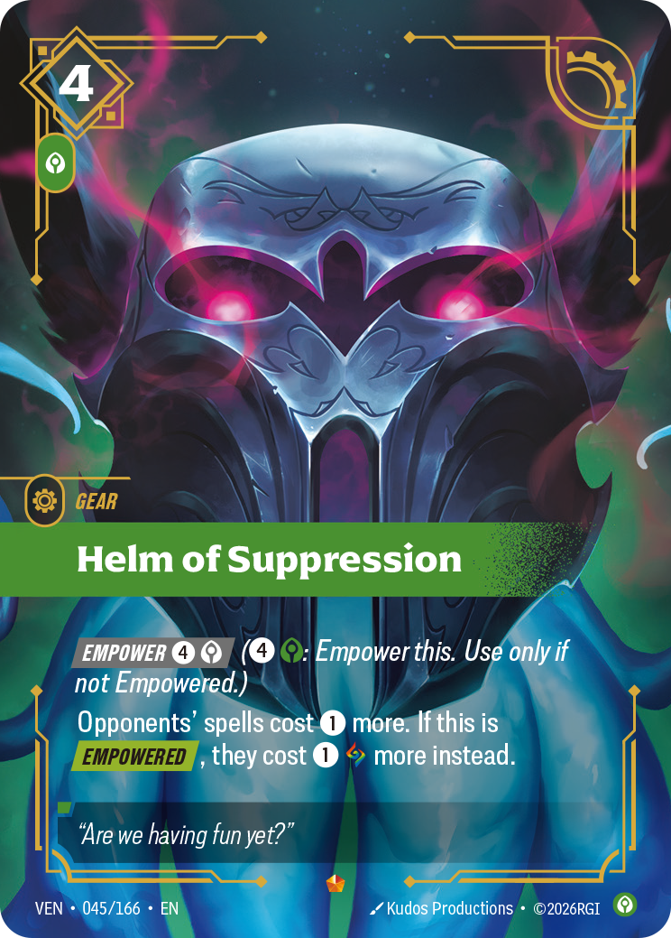 Riftbound Gear: Helm of Suppression
