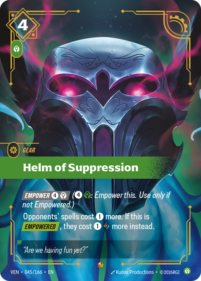 Riftbound Gear: Helm of Suppression